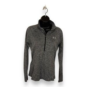 SMALL UNDER ARMOUR GREY JACKET ATHLETIC ACTIVEWEAR WOMENS HEAT GEAR LONG SLEEVE
